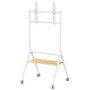 Aisens Soporte de Suelo con Ruedas FT86FE-331 Blanco y Madera